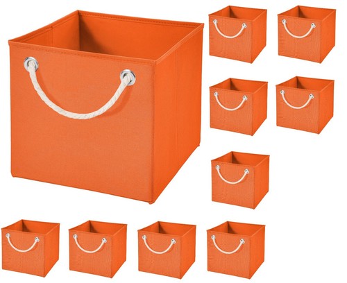 10 unidades caja plegable 15 x 15 x 15 cm caja de almacenamiento baño caja plegable cesta - Imagen 43 de 74