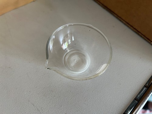 Durover Abdampfschale 60mm Borosilikatglas mit Ausguß - Bild 3 von 3