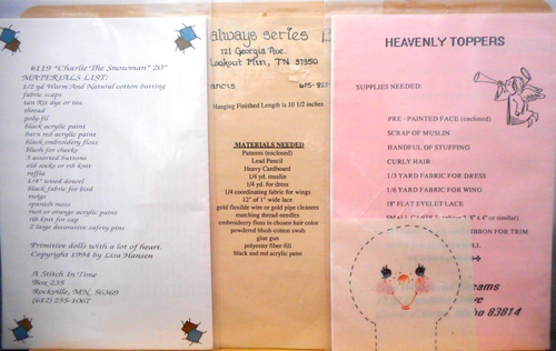 3 NEW Christmas Patterns- Snowman-Hanging Angel-Tree Top Angel w/ Face #23 - Picture 2 of 3