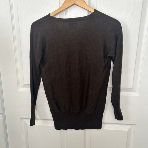 Suéter Pullover Talbots Lana Merino Vintage Marrón Talla SP - Imagen 4 de 4