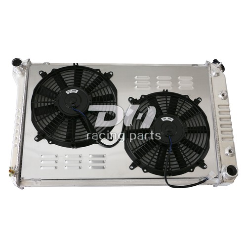 28''W 3Core Alum Radiator Shroud Fan Fit 1973-90 Chevy C/K10 20 30 GMC 5.0L 7.4L - Picture 4 of 6