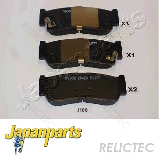 SWAG Disc Brake Pad Set Rear Axle Fits HYUNDAI Santa Fe Suv 58302-2BA20