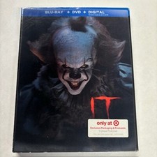 Stephen King It (Blu-ray, DVD 2017) Target Exclusive Lenticular Slip & Postcards