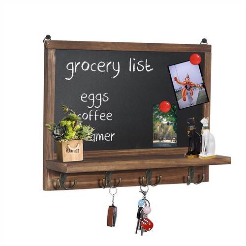 Vintage Wall Mounted Weekly Food Meal Planner Message Board Rustic Chalkboard UK - Picture 13 of 16