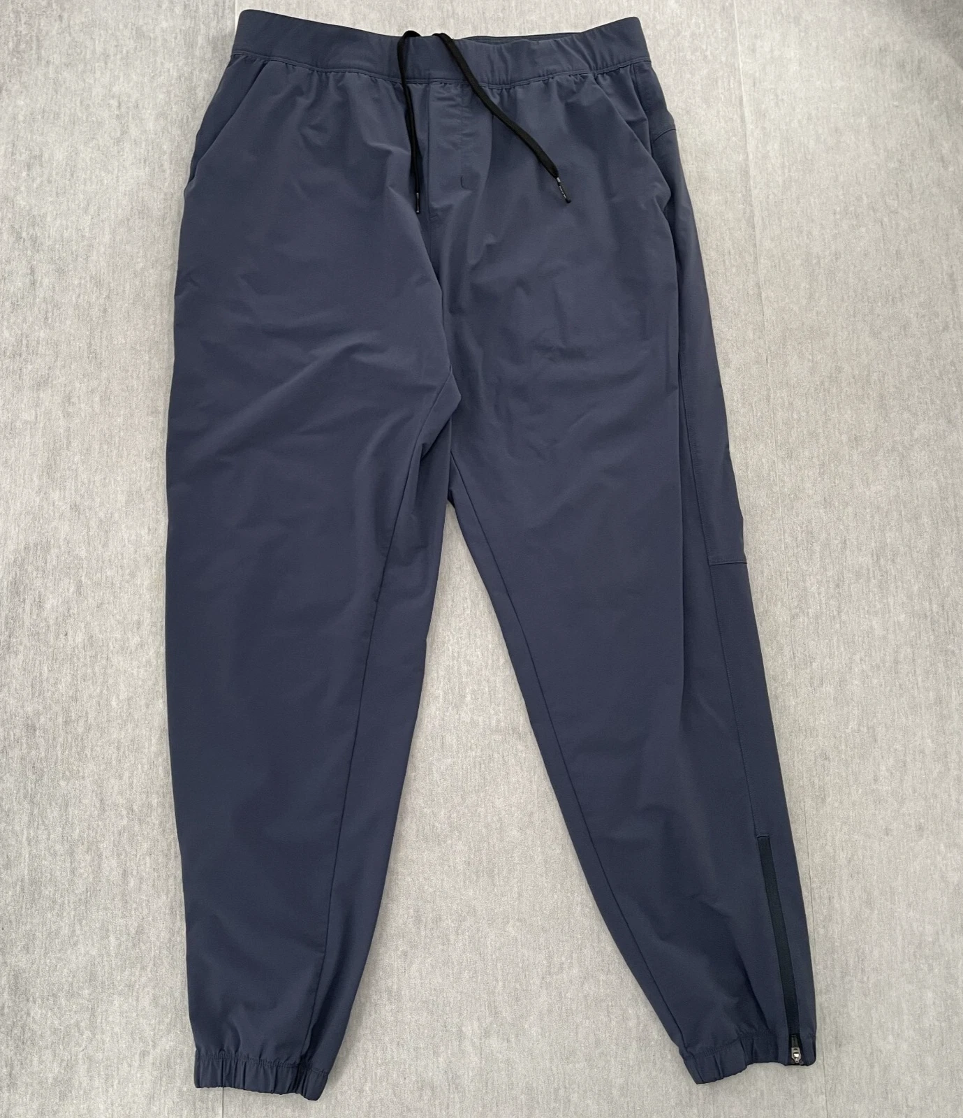 Public Rec Pants Adult 34 Blue All Day Every Day Jogger Stretch Ankle Zip Mens
