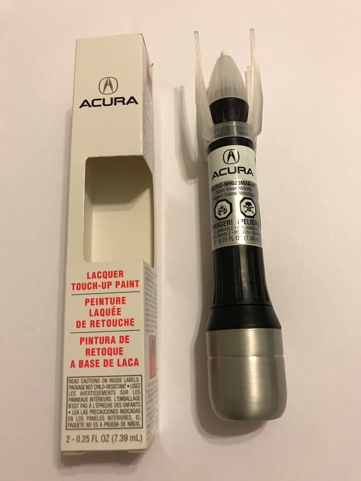 Genuine Honda Acura Touch Up Paint NH-623M Satin Silver Metallic ...