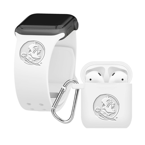 Florida State Seminoles Engraved Apple Watch Band And Airpod 1&2 Combo Package - Picture 5 of 7