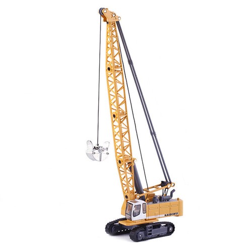 Crane Toy 1/87 Scale Construction Equipment Model Diecast Vehicle Toys for Boys - Picture 6 of 24