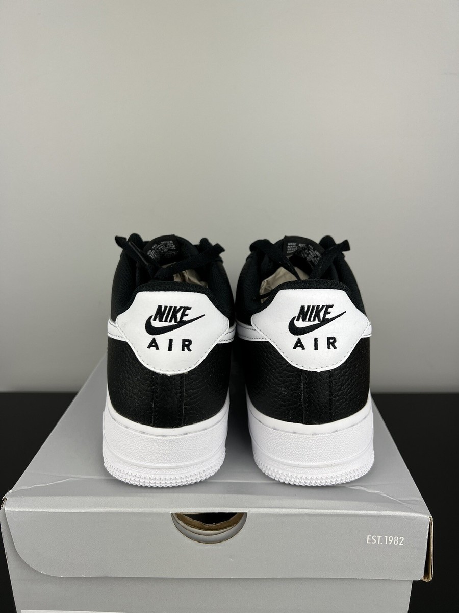 Nike Air Force 1 '07 Men Black/White CT2302-002 Sz 10.5 New