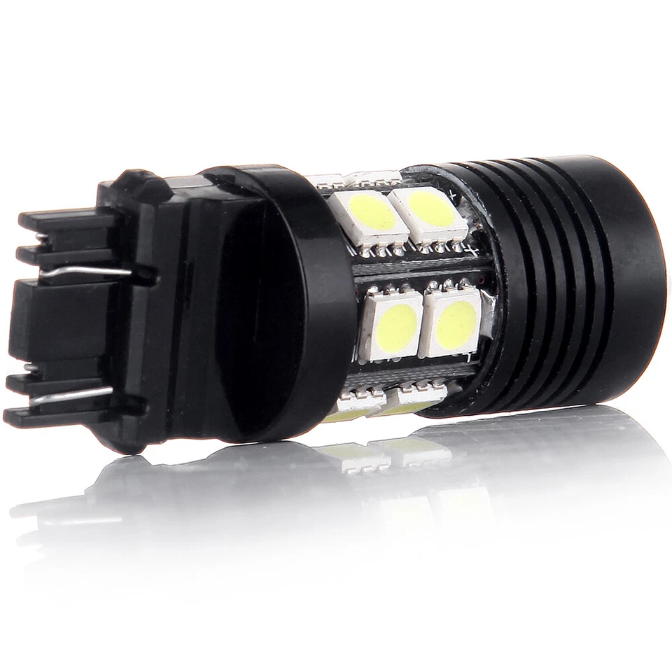 2pcs 6000K 12SMD 3157 4114 LED Projector DRL Brake Reverse Light Bulbs - Image 4 of 4