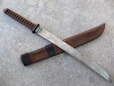SPADA WAKIZASHI ACCIAIO STRUMENTO D2 PERSONALIZZATA FATTA A MANO SPADA DA COMBATTIMENTO SPADA KATANA