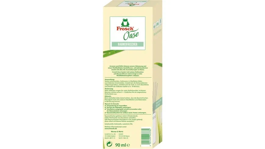 3x 90ml Frosch Oase Raumerfrischer inkl. Flakon Zitronengras Energie & Freunde - Bild 4 von 4