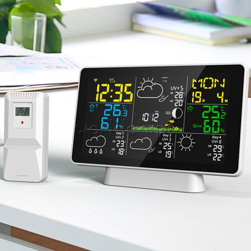 LCD Color Screen WiFi Smart Weather Station 4-Day Weather Forecast For Tuya - Picture 3 of 14