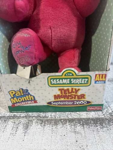 Sesame Street Pal of the Month Telly Monster Septiembre 2000 Oso Nuevo en caja - Imagen 5 de 10