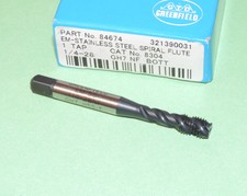 New Kennametal 1-1//8-7 Cobalt Spiral Flute Tap GH11 4FL Coolant Fed HSSE Oxide