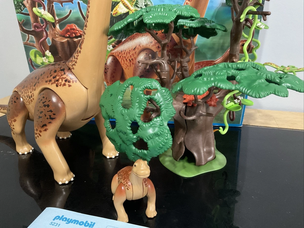 playmobil brachiosaurus Dinosaur With Dino Baby 5231 Boxed