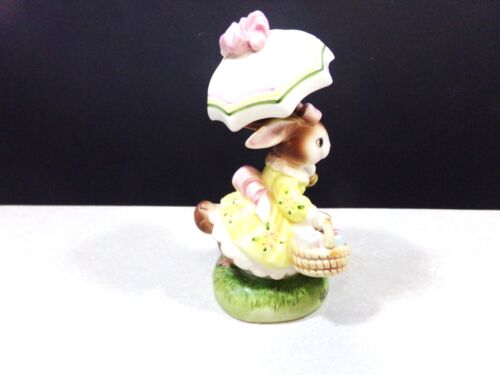 DE COLECCIÓN AVON CHERISHED MOMENTS COLECCIÓN CONEJO DE PASCUA Y PARAGUAS JAPÓN - Imagen 2 de 5