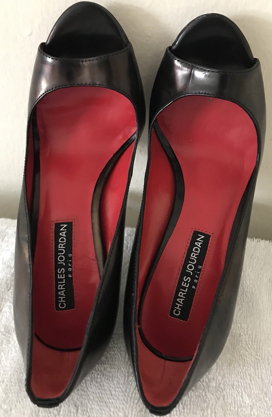 VTG CHARLES JOURDAN JOURDAN JOURDAN Black Bronze Leather Stiletto shoes Platform shoes Size 6M b5c14e VTG CHARLES JOURDAN JOURDAN JOURDAN Black Bronze Leather Stiletto shoes Platform shoes Size 6M b5c14e
