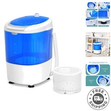Portable 5.5lbs Semi-Automatic Washer/Spinner Combo - Ideal for Dorms & RVs