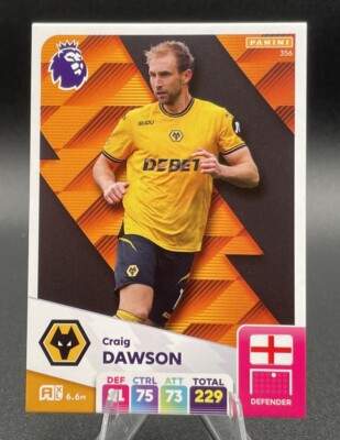 Craig Dawson Panini 2024/2025 Adrenalyn XL 24/25 Wolves # 356