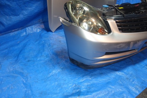 JDM Infiniti G35 Sedan Bumper HID Headlights Hood Grille 2003-2004 Sedan 4-DR - Picture 2 of 12