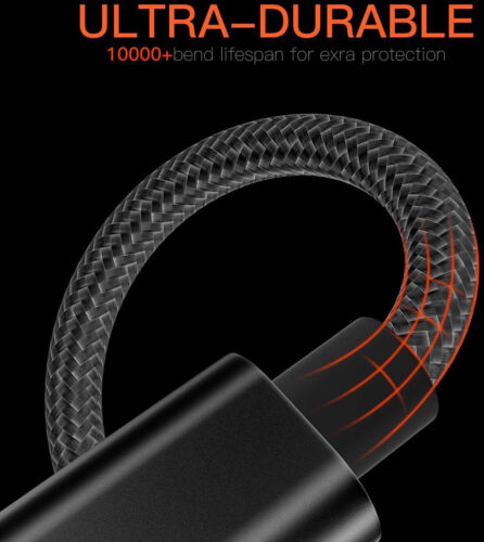 USB-C Type-C Nylon Braided Rope Data Sync Charger Charging Cable Cord LOT - Picture 3 of 53