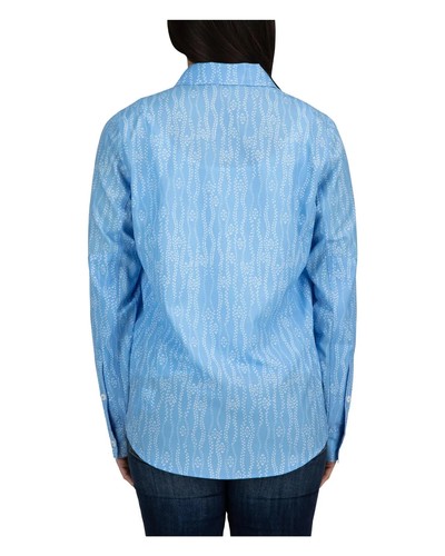 Simms Women's Isle Long Sleeve Shirt - Lily Pad Cornflower - Picture 3 of 5