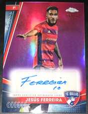 Jesus Ferreira Mania Chrome 2024 Pink Refractor /10 Auto