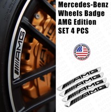 4pcs Mercedes Amg Edition Sport Wheels Badge 3d Sticker Logo Emblem Decoration 4pcs Mercedes Amg Edition Sport Wheels Badge 3d Sticker Logo Emblem Decoration
