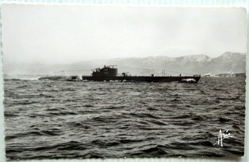 cpa Marine Bâteau sous Marin JUNON Marine Militaire Française - Picture 1 of 2