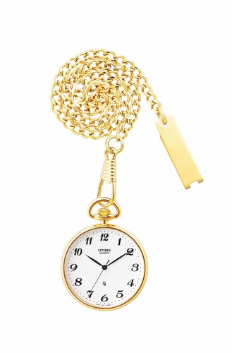 CITIZEN BC0423-54A Pocket watch Quartz Crystal glass White SS Analog Men Unused