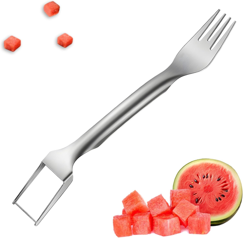 Watermelon Cutter 2-In-1 Stainless Steel Fruit Watermelon Slicer Kitchen Gadgets - Picture 10 of 12