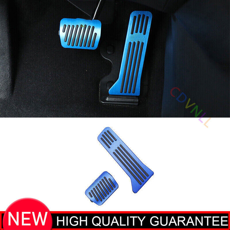 For Mazda CX-5 CX5 2017-21 Blue Aluminum Accelerator Brake Pad Pedal Cover Trim
