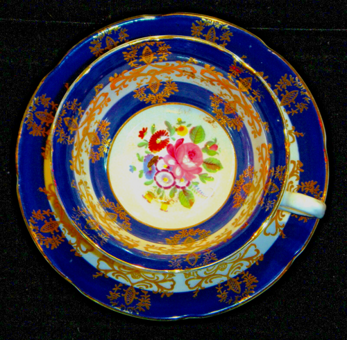 Royal Grafton 4206 Blue Bands Fine Bone China Footed Cup & Saucer Set (RGR22) - Picture 3 of 19
