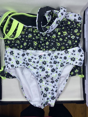 Justice - XL (16/18) - 2 pc Lace Up Tankini - Picture 2 of 4