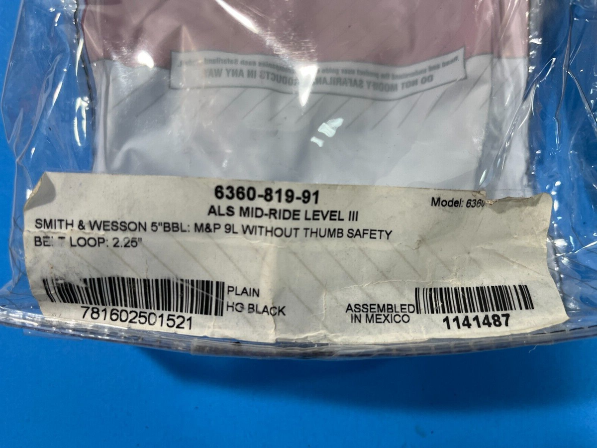 Safariland 4331bk Mサイズ Safariland Model 6360 ALS/SLS Mid-Ride Level III Retention Duty
