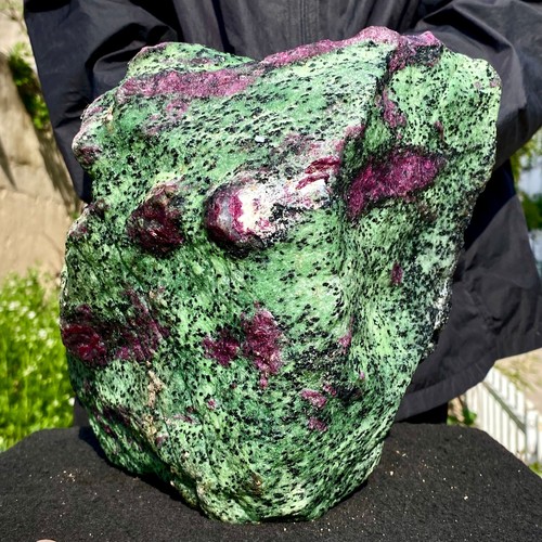 37.8LB Natural green Ruby zoisite (anylite) crystal Chakra mineral Healing Energ - Picture 2 of 14