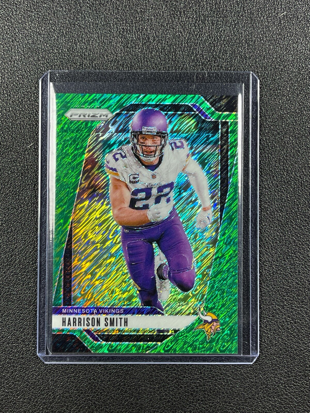 HARRISON SMITH 2024 PANINI PRIZM #190 FOTL GREEN SHIMMER VIKINGS 4/5