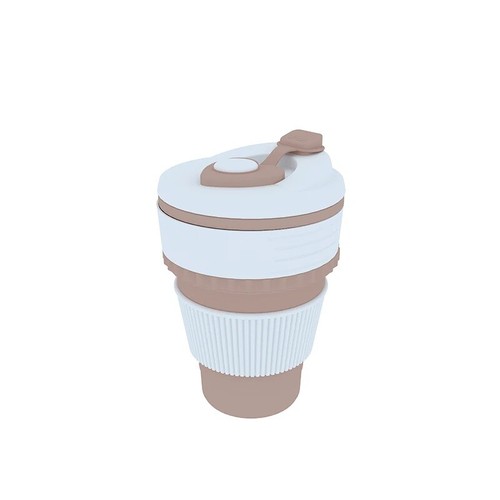 Faltbare Kaffee Becher mit Deckel Coffee to go BPA Frei Reisebecher 400ml - Bild 11 von 16