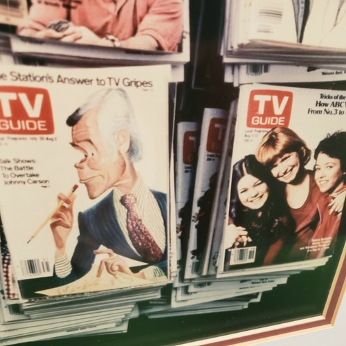 TV Guide 1970er Jahre Marketingpräsentation gerahmte Folie ein (oder zwei) einer Art! - Bild 8 von 10