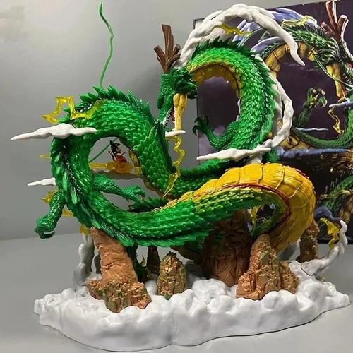 DragonBall Z Drago Shenron e Son Goku | 22cm Statua Da Collezione del manga - Foto 2 di 7
