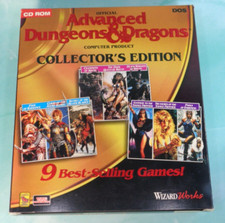 Advanced Dungeons & Dragons Collector's Edition 9 Game PC Box Set 1994 BIG BOX