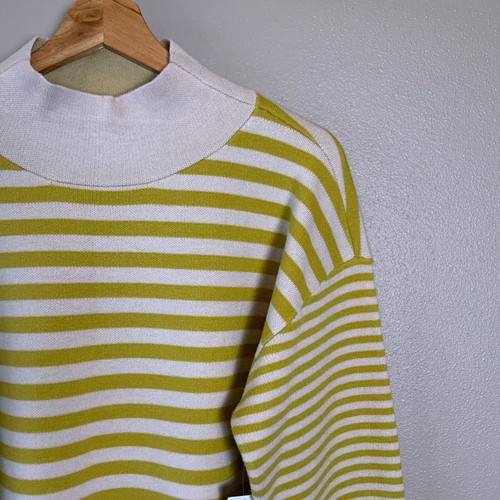 NWT Anthropologie Gold Stripe The Carys Mock-Neck Sweater by Maeve, $98 NEW! - Picture 45 of 52