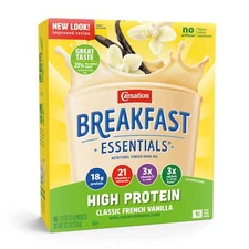 Carnation Breakfast Essentials Classic French Vanilla High Protein Drink Pack 6
