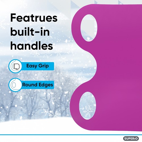 Snow Sled Flexible Carpet Sled 36" Snowboard for Kids-Fuchsia-Pink 2 Pack - Picture 5 of 7