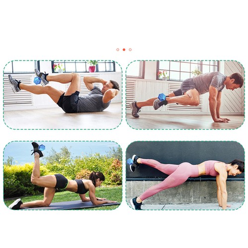 (Black)2Pcs Dumbbell Ankle Straps Nylon Dumbbell Foot Attachment Weight CH - Afbeelding 8 van 24