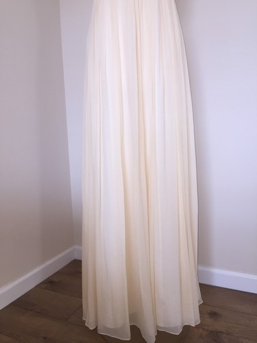 JCrew Silk Chiffon Nadia Gown $518 00 Champange Ivory bridesmaid formal 03140 - Picture 5 of 11