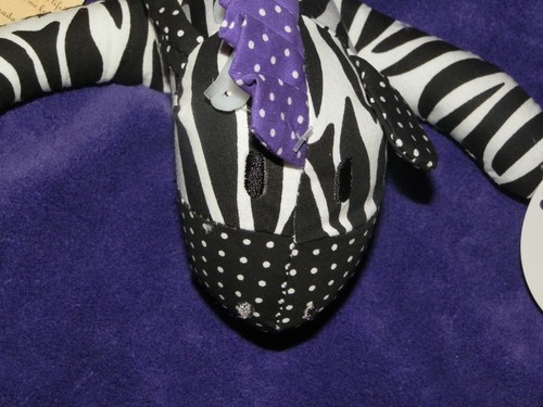 TREND LAB SECURITY BLANKET PURPLE ZEBRA GRAPE EXPECTATIONS NEW STRIPE POLKA DOT - Picture 1 of 5