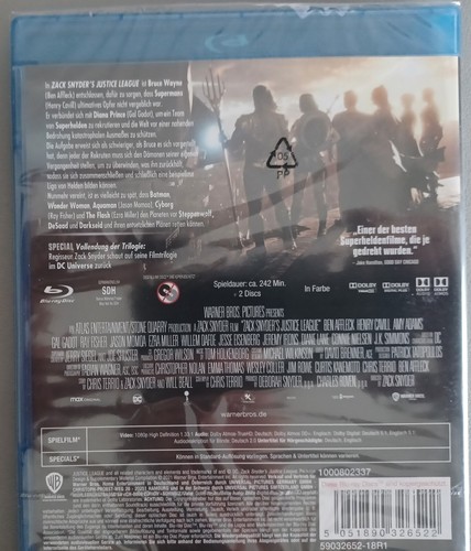 Zack Synder's Justice League  Blu-ray  Neu - Bild 2 von 2