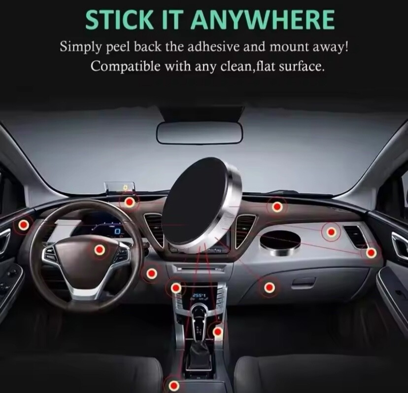 Car Phone Holder Mount Bracket Stick on Car Dashboard